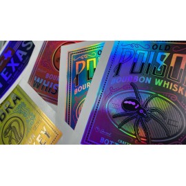 HOLOGRAPHIC Die Cut Stickers - 3" x 3"