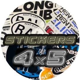 Die Cut Stickers - 4" x 5"